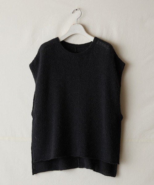 ニット セーター alpaca knitted vest レディース