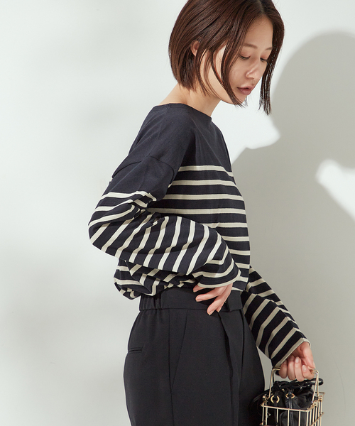 tシャツ 「別注」「Leminor/ルミノア」ナバルバスクシャツ：カットソー レディース