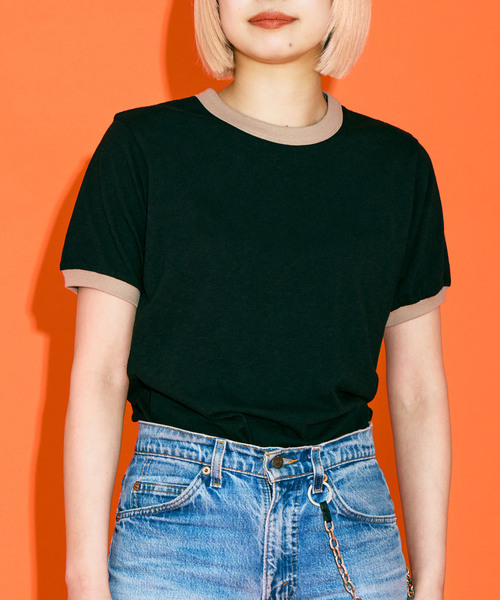 tシャツ 「THE MOOD」リンガーTEE レディース
