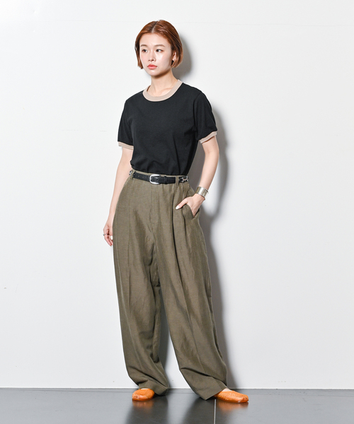 tシャツ 「THE MOOD」リンガーTEE レディース CITYSHOP tシャツ 「THE MOOD」リンガーTEE レディース