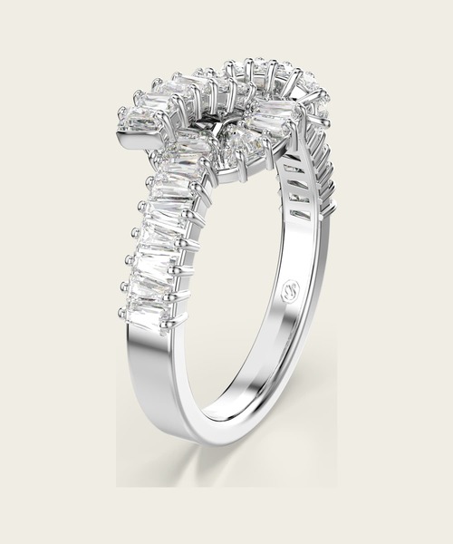 VIP価格【SWAROVSKI】スワロフスキー Matrix リング Matrix リング, ミックスカット, ハート, ホワイト, ロジウム