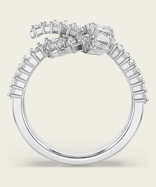VIP価格【SWAROVSKI】スワロフスキー Matrix リング Matrix リング, ミックスカット, ハート, ホワイト, ロジウム