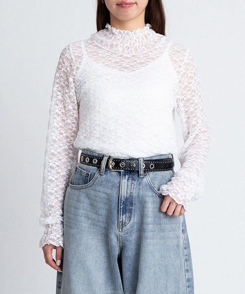 PUNYUS（プニュズ） tシャツ レーストップス レディース : ZOZOTOWN