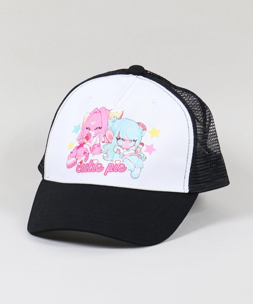 spinns スピンズ　キティ　メッシュキャップ　ピンク ハローキティ×SPINNS 天使小悪魔シリーズ』 メッシュキャップ