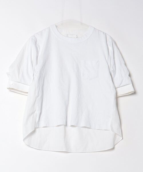 sacai 「Sacai」 半袖ブラウス 1 ホワイト レディース