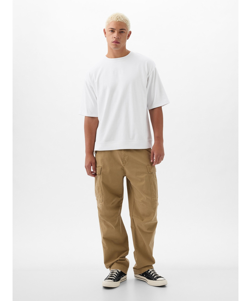 「GAP」 半袖Tシャツ M ホワイト メンズ