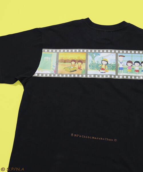 Lサイズ　ちびまる子ちゃん　Tシャツ　ちびまる子ちゃんマーケット　バックプリント Lサイズ ちびまる子ちゃん Tシャツ ちびまる子ちゃんマーケット