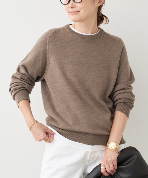 【1回着用】Deuxieme Classe WISH クルーネック プルオーバー セール】*WISH クルーネック プルオーバー（ニット/セーター