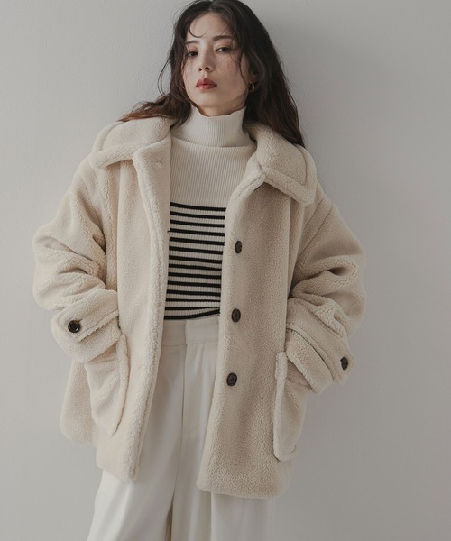 ZARA エクストラロングフェイク ボアコート テディベア ダブル S