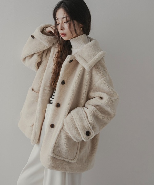 rectangle（レクタングル） コート アウター テディベアミドルコート
