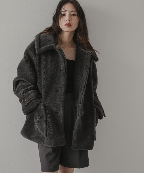 rectangle（レクタングル） コート アウター テディベアミドルコート