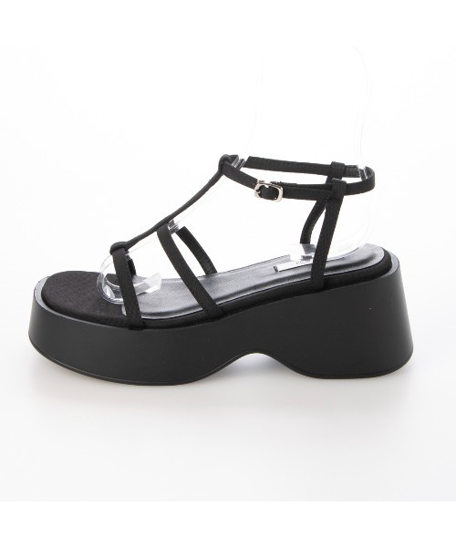 「EVOL」 フラットサンダル L アイボリー レディース_画像3