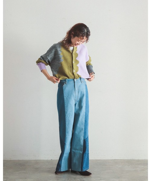 「FIL DE FER」 デニムパンツ MEDIUM ブルー レディース