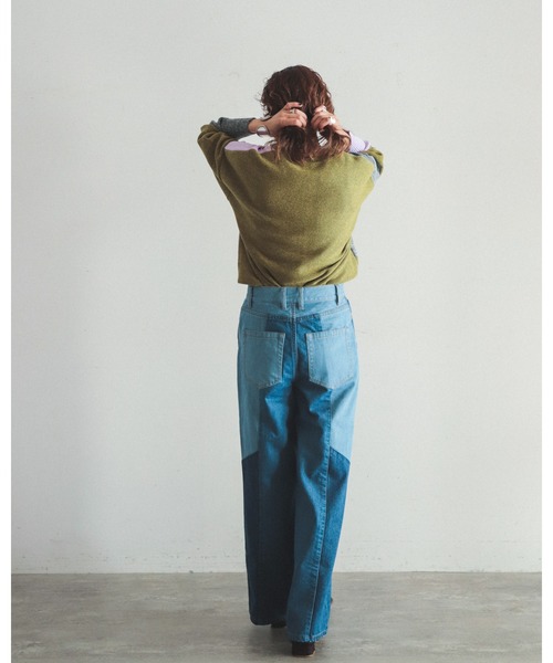 「FIL DE FER」 デニムパンツ MEDIUM ブルー レディース