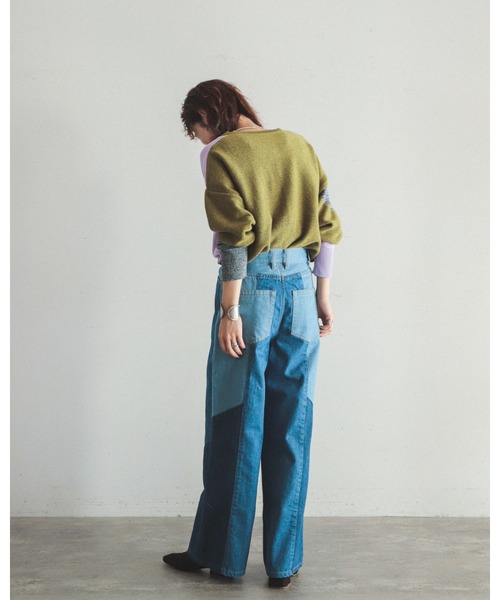 「FIL DE FER」 デニムパンツ MEDIUM ブルー レディース