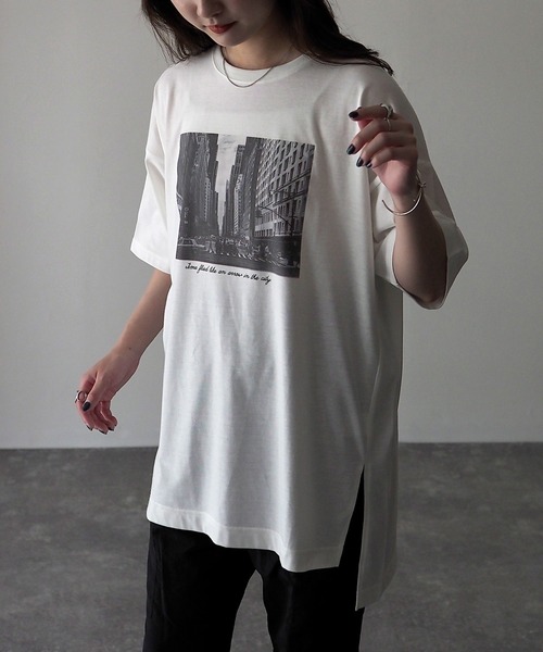 「Riberry」 半袖Tシャツ FREE オフホワイト レディース_画像4