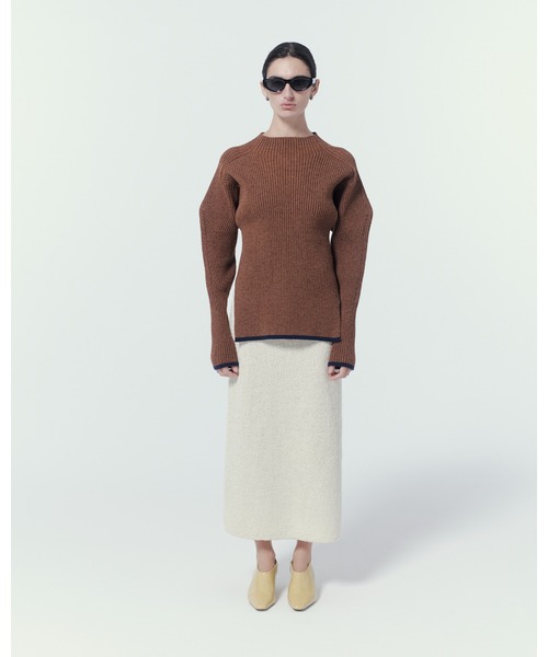 「MIESROHE」 長袖ニット ONE SIZE ブラウン レディース_画像6