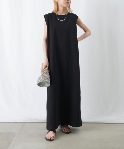 「LADY LUCK LUCA」 ノースリーブワンピース - オレンジ レディース_画像2