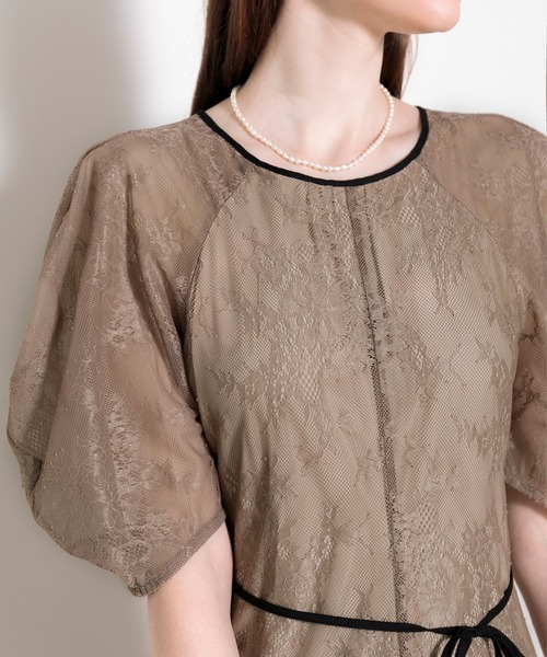 「Leja」 半袖ワンピース MEDIUM ブラック レディースの画像