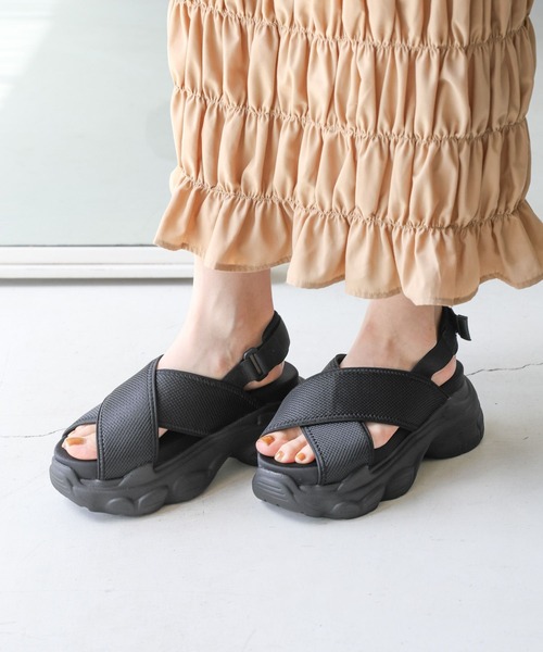「LEPSIM」 フラットサンダル LARGE アイボリー レディース_画像5