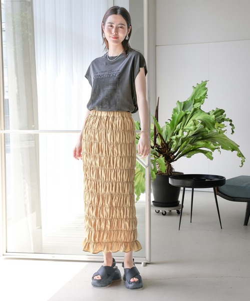 「LEPSIM」 フラットサンダル LARGE アイボリー レディース_画像6