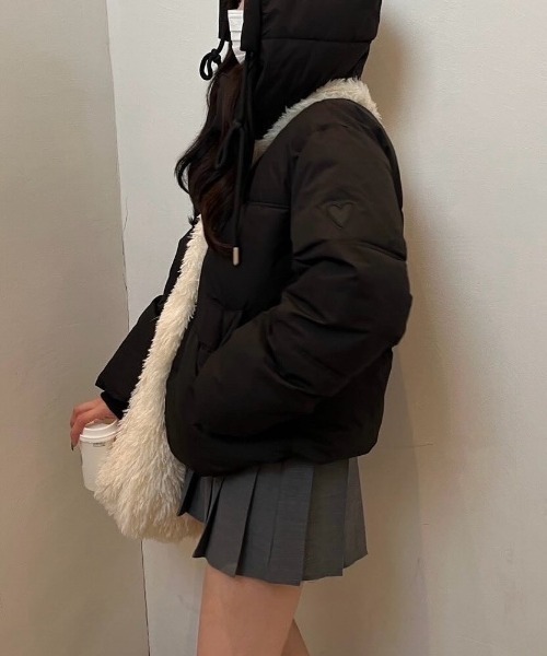 ジャケット・アウター mini miniministore（ミニミニストア） 爆買スタンドカラーボアジャケット