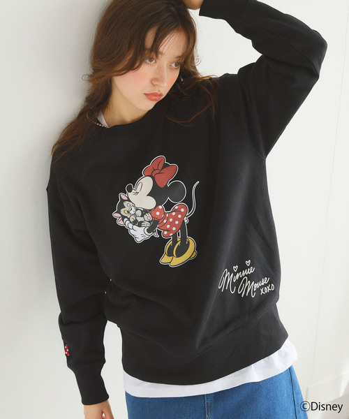 Disney（ディズニー） スウェットカットソー L ブラック レディース