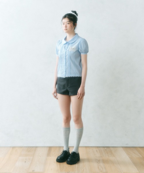 「FCMM」 半袖シャツ SMALL ネイビー レディース_画像9