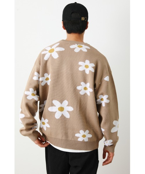 「RODEO CROWNS WIDE BOWL」 長袖ニット LARGE ベージュ メンズ_画像7