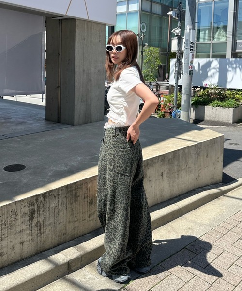 「RAY CASSIN」 デニムパンツ FREE ブラウン系その他2 レディース_画像5