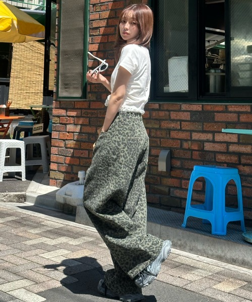 「RAY CASSIN」 デニムパンツ FREE ブラウン系その他2 レディース_画像7