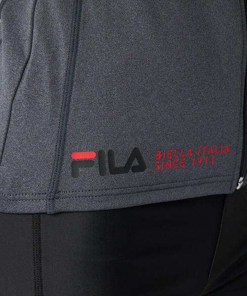 FILA（フィラ） 水着 ロゴプリント柄フルジップセパレート