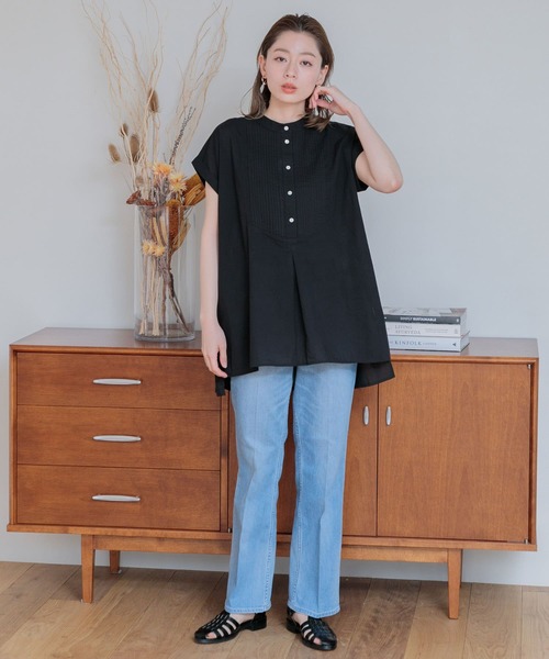 「URBAN RESEARCH Sonny Label」 半袖ブラウス FREE オフホワイト レディース_画像2