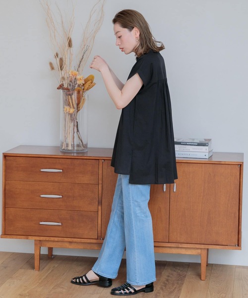 「URBAN RESEARCH Sonny Label」 半袖ブラウス FREE オフホワイト レディース_画像4