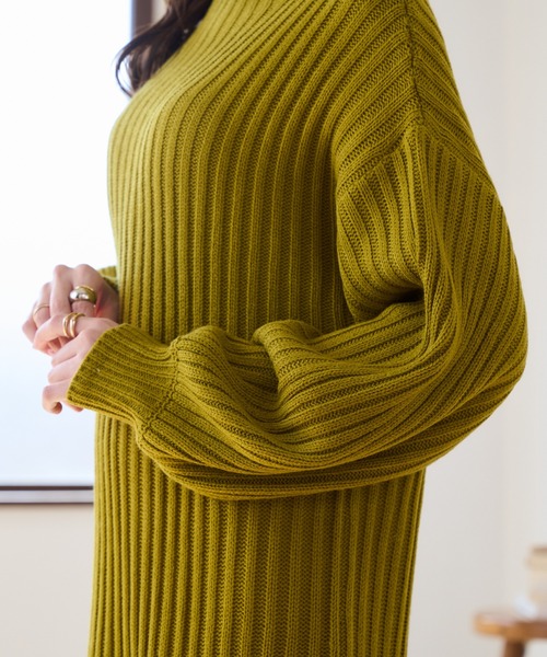 「Ada.」 ニットワンピース M アイボリー レディース_画像4