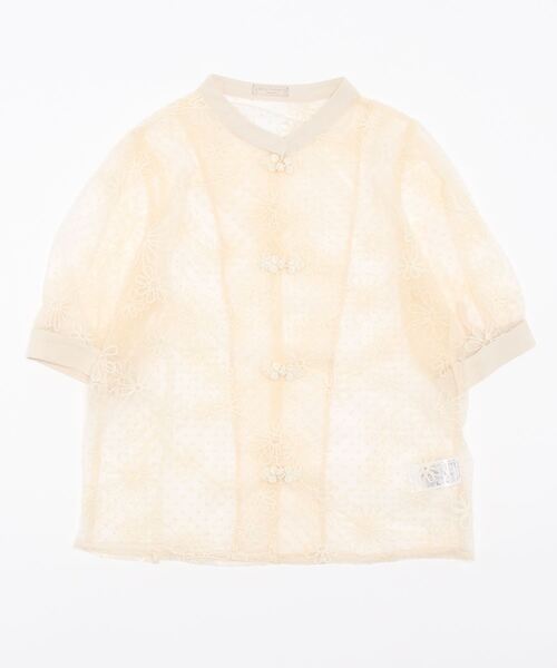 「axes femme POETIQUE」 半袖ブラウス MEDIUM ピンク レディース_画像3