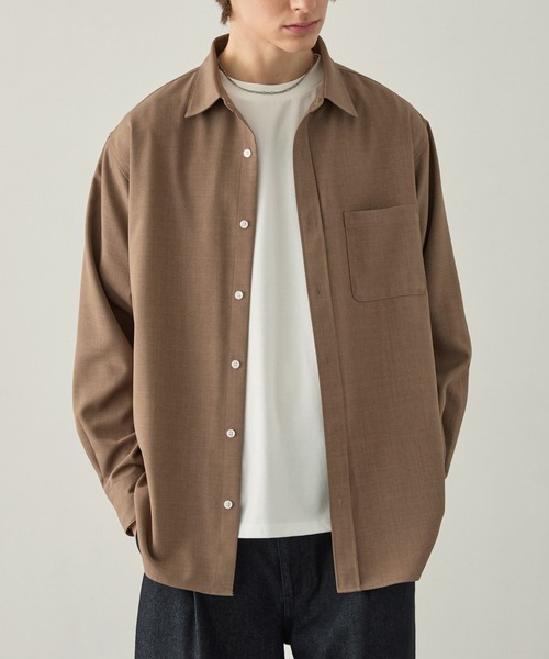 EASENCE uvカット シャツ 「EASENCE」ハイツイステッドツイル ドライ 