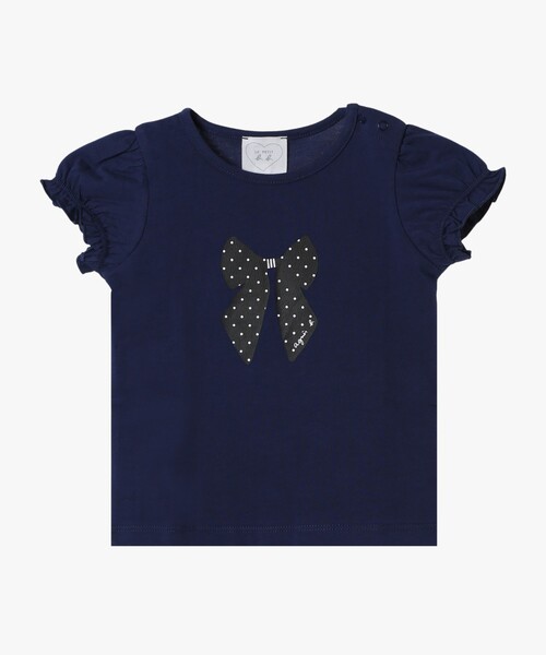 agnes b.（アニエスベー） tシャツ ベビー リボンプリント コットン