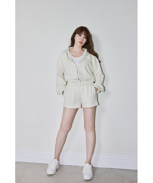 「Her lip to」 ジップアップパーカー FREE ライトグレー レディース_画像6