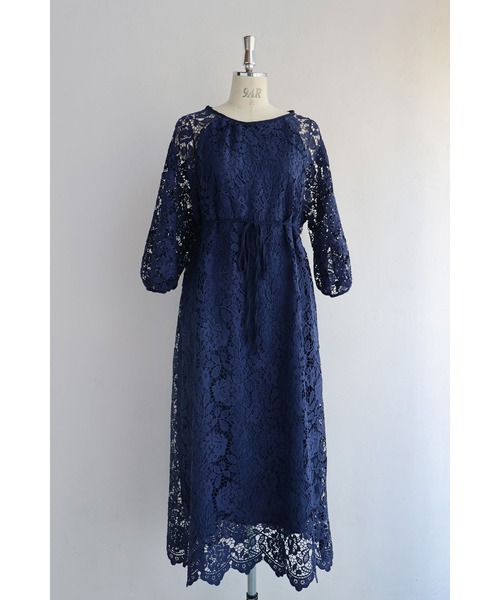 アナイ　現行　総レース　花柄　ベルト　ロングワンピース　半袖 ANAYI OFFICIAL ONLINE STORE｜アナイ 公式サイト
