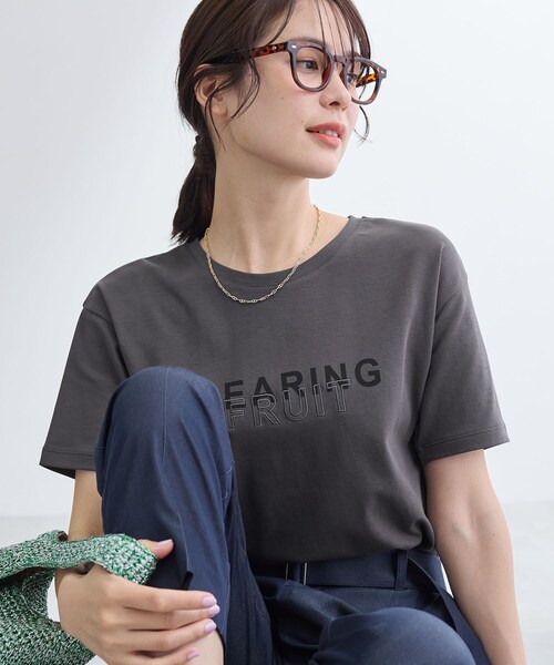 tシャツ 「UVケア／選べるグラフィック」スムースジャージTシャツ レディースの画像