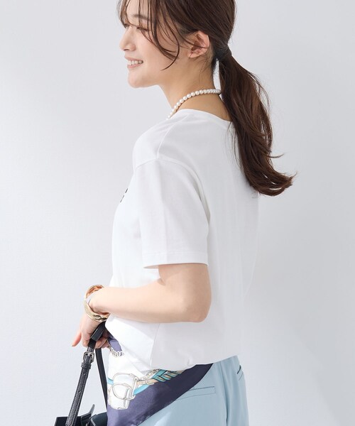 tシャツ 「UVケア／選べるグラフィック」スムースジャージTシャツ レディースの画像