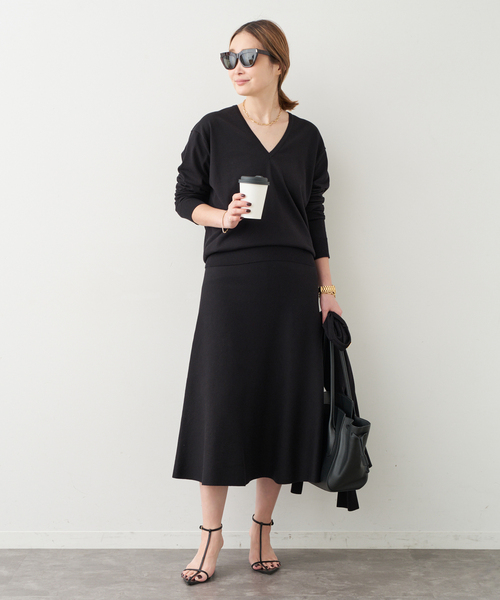 今季新品ドゥーズィエムクラス☆PAM&amp;GELA STAR Vニット ギルト: ウィメンズ | JIL SANDER | クロップド Vネック ニットトップ