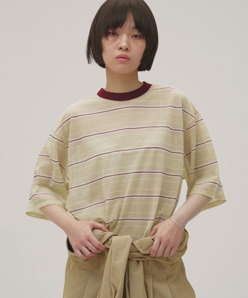 トップス KAWARA TODAYFUL tシャツ Sheer Border T-shirt レディース : ZOZOTOWN Yahoo