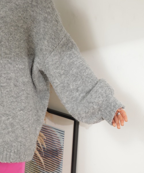 「GENE HEAVENS」 長袖ニット ONE SIZE オレンジ レディース_画像4