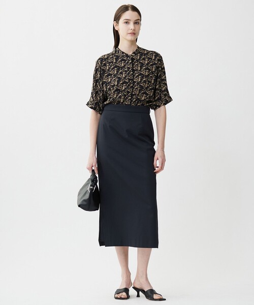 「ICB」 半袖ブラウス SMALL ブラック レディース_画像9