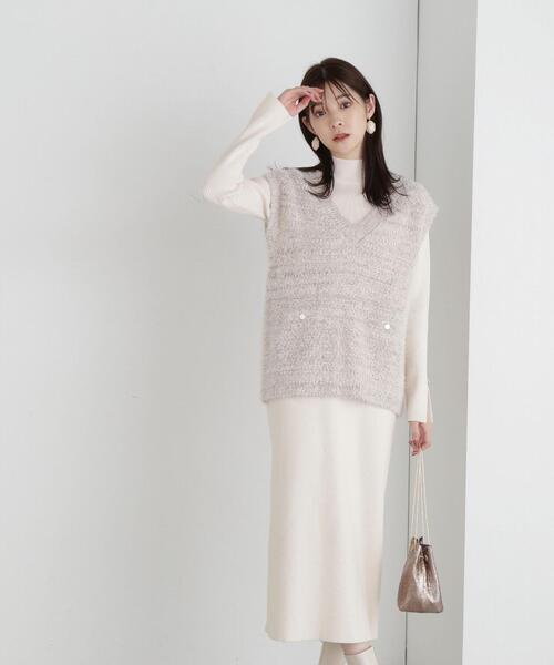 「PROPORTION BODY DRESSING」 コンビワンピース MEDIUM ホワイト系その他 レディースの画像