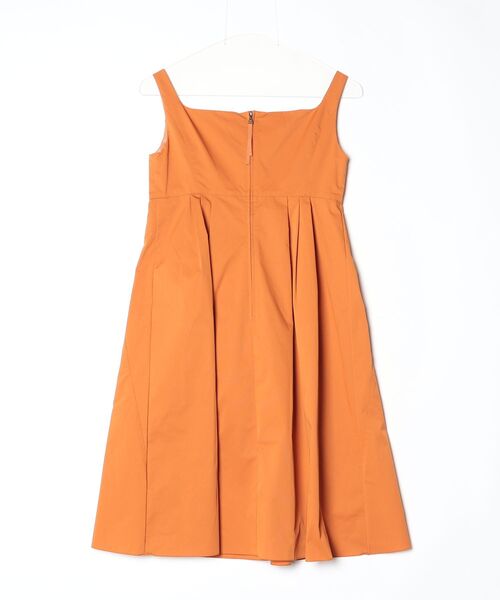 【ふ様】【美品】FOXEY NEW YORK 40オレンジノースリーブワンピース FOXEY NEW YORK 「FOXEY YORK」 ノースリーブワンピース 40 オレンジ