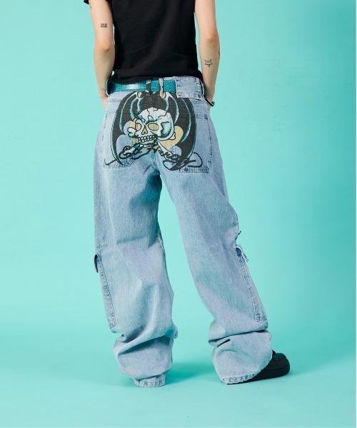 Ed Hardy デニムパンツ ジーンズ FTW ジーンズ デニム デニムパンツ ED HARDY×FTW DENIM レディース