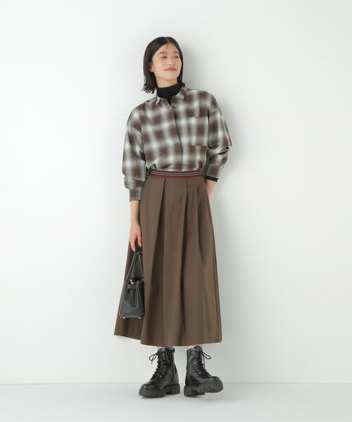 「human woman」 長袖シャツ MEDIUM ブラウン レディースの画像